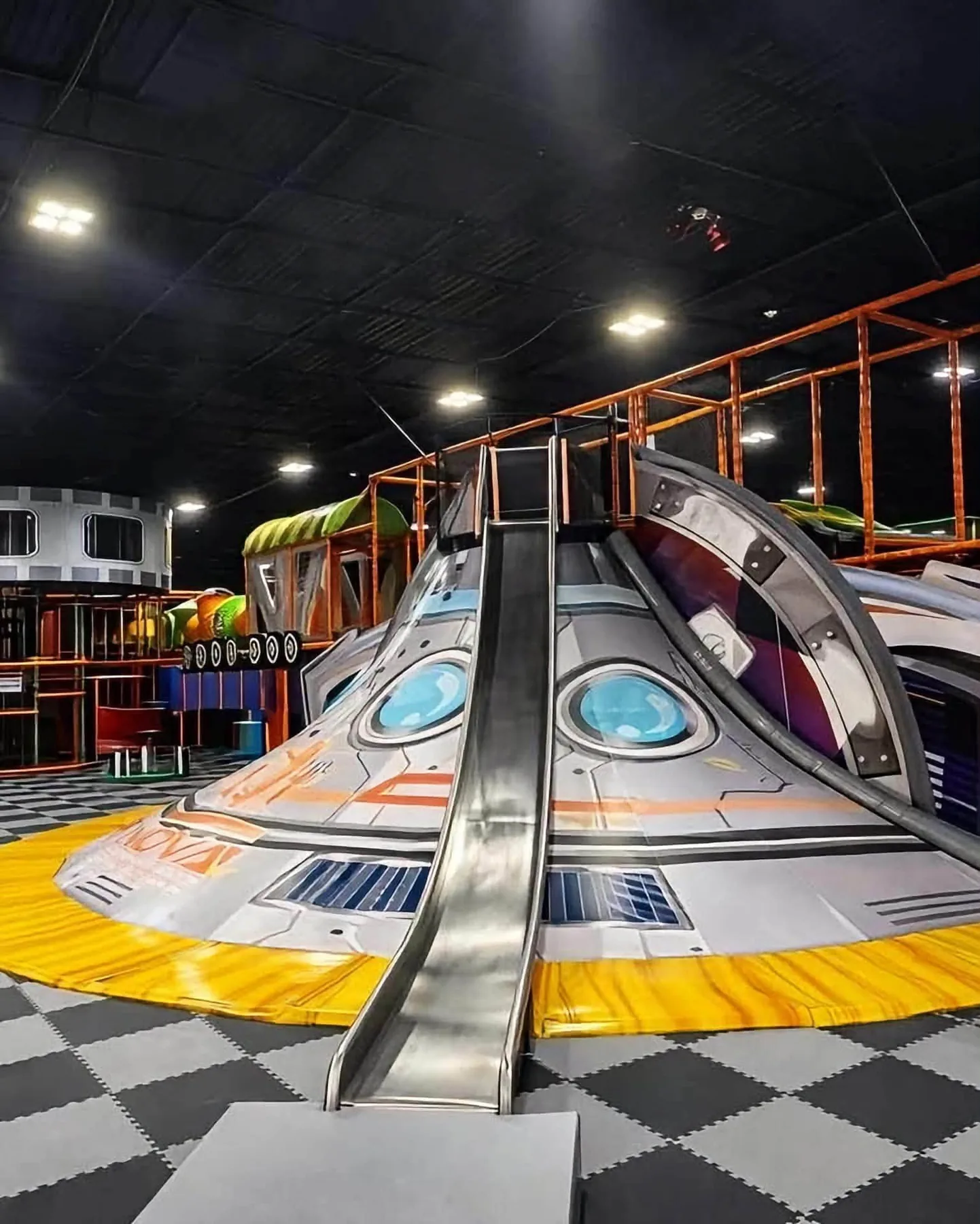 Spaceship Slide at Nova Adventure Park Reading