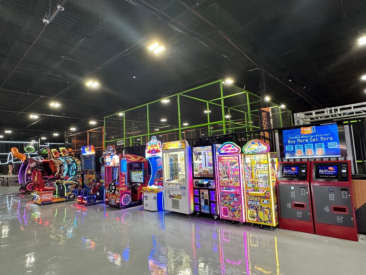 Arcade games at Nova Adventure Park Reading
